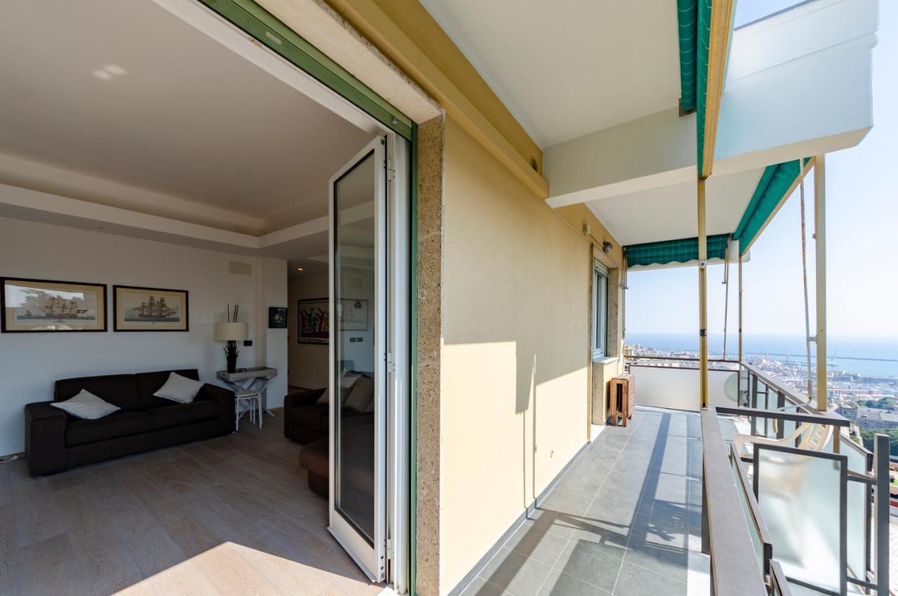 Ferienwohnung Joivy Great Flat With Sea View Genua Exterior foto