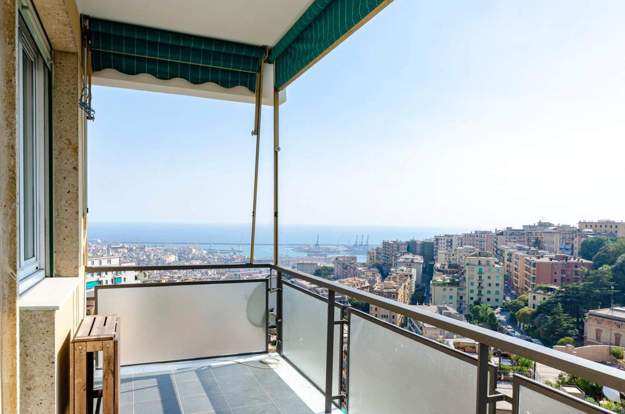 Ferienwohnung Joivy Great Flat With Sea View Genua Exterior foto
