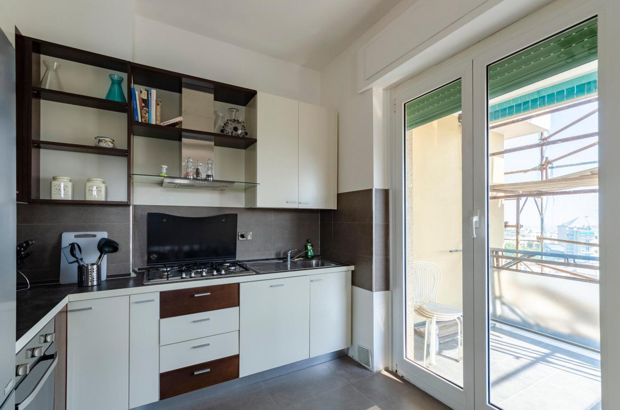 Ferienwohnung Joivy Great Flat With Sea View Genua Exterior foto