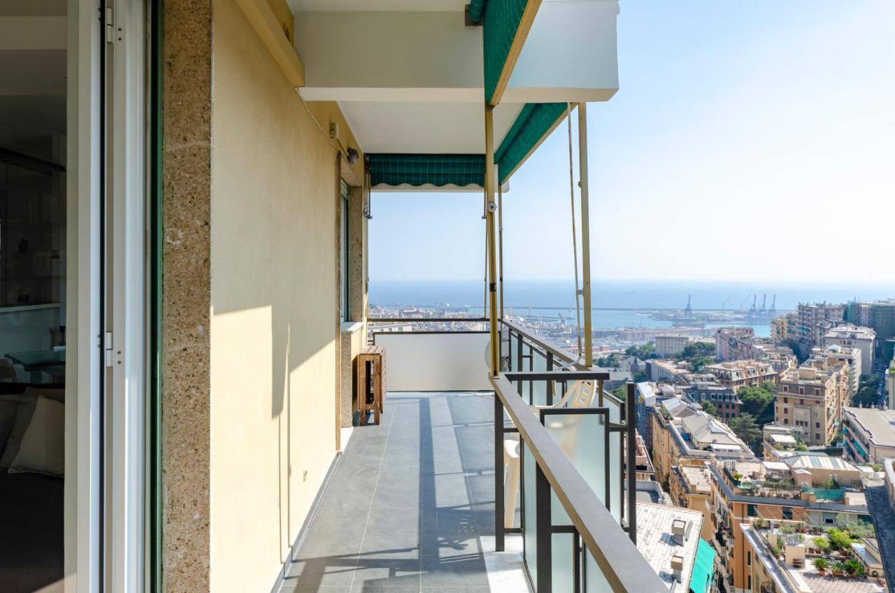 Ferienwohnung Joivy Great Flat With Sea View Genua Exterior foto